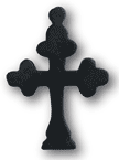 3x2in Dark Wood Cross, EA