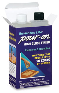 Envirotex Lite-Pour-on Resin High Gloss Finish 32oz, set