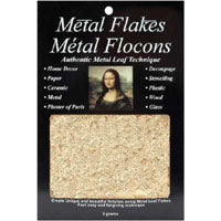 Metal Leaf Flakes Copper, 3 grams, ea