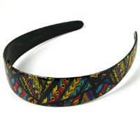 14.5in Lucite Fiesta Mosaic Headband, each