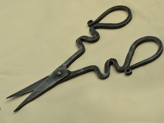 Scissors, forged steel hand made retro scissors , whimsical design  ea