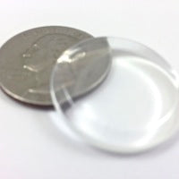 1" (25mm) Glass Wafer Cabochon, 12 each