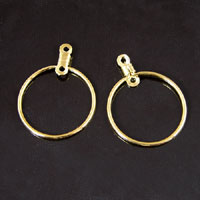 3/4in Gold Hoop w/top-n-inside loop. Ideal for dream catchers, pk/12