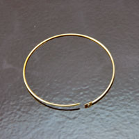 1.5in Bead Hoop Earwire, Gold, pk/12