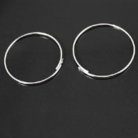 1in Bead Hoop Earwire, Silver, pk/12