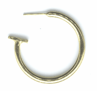 33mm Gold Finish Metal Hoop Earring, Sold by Dozen