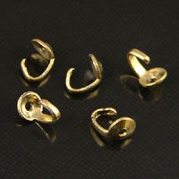 Gold Finish Bead Tips, Regular, pack of 12