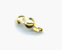 Gold Tone Bead Tips, Bottom Clamp, pkg/12