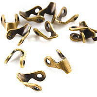7mm Connector, Antiqued Gold, w/2-rings, pk/12