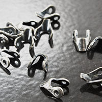 7mm Connector, Classic Silver, w/2-rings, pk/12