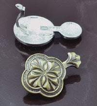 50mm Magnetic Hinged Glue-On Pendant Bail-Enhancer, Antiqued Gold, ea