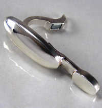 57mm Magnetic Hinged Glue-On Pendant Bail-Enhancer, Silver ea