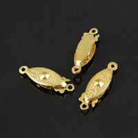 20mm Box Clasp, single strand, Gold Plated, pack of 12