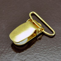32mm x 15mm Gold Sweater Clip Cloak Clasp Finding, pack of 12