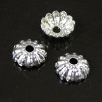 Nickel Finish 6mm Bead Cap, Sold by Dozen