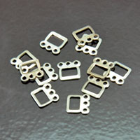 8mm Silver Connector 6mm Wide-3 Strand,pk12