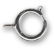 Nickel Finish 12mm Spring Ring Clasp, Sold by Dozen