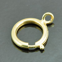 18mm Spring Ring Clasp, Gold Finish, p/6