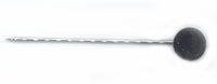 2 3/4" Nickel Finish Stick Pin with 9mm Round Pad, Sold by Dozen