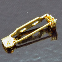 0.75in Premium Bar Pin, Gold Finish, pk/12