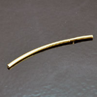 40mm Crimp Friction Tube Clasp, 2-piece, gold, pk/12