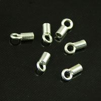 5.8x2mm Crimp Ring Tubes, Silver pk/12