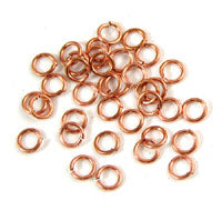 5mm Round Jump Rings (20 Gauge), Bright Copper, pack of 36