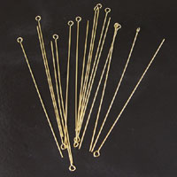 3in Gold Tone Finish Eye Pins, pkg/72