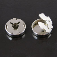 18mm Silver Button Cover pk/12