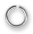 Nickel Finish 8mm Jump Ring, Thin, oz
