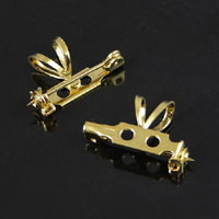 Gold Finish Bar Pin with Bail