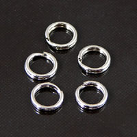 6mm Silver Split Rings, pkg/36