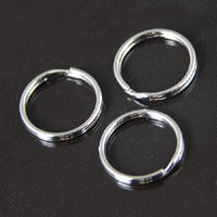 12mm Silver Split Rings, pkg/12