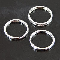 16mm Silver Split Rings pkg/12