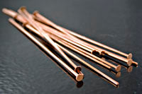2" Copper Head Pin, 21 Guage, pack of 12
