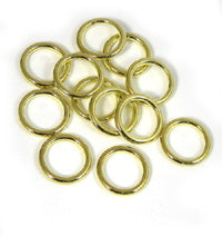 5/8in Goldtone Closed(solid) Ring(2.5mm thick), pk/12
