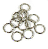 5/8in Silvertone Closed(solid) Ring(2.5mm thick), pk/12