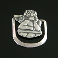 Rafael's Angel Cherub Bookmark, Classic Silver, 6 pack