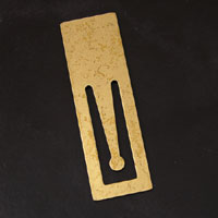 2.5 inch Stamp Antique Gold Metal Bookmark, pack of 6