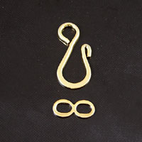 20mm S-Hook-n-Ring Clasp, Gold, pk/12