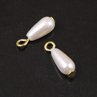 4x8mm Teardrop Cultured Pearl Drop-Bead, pack of 12