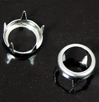 8.5mm Round Classic Silver Metal Rim Setting/Bezel, pk/12