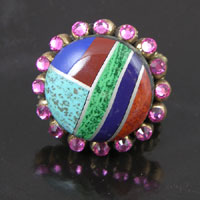 Arizona Moon Inlay Look Stretch Ring, Each