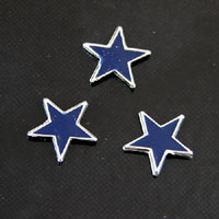 4mm Dark Blue Star, Enamel pk/6