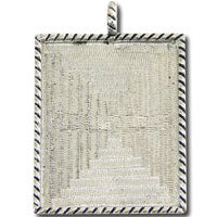 Pewter Rectangle Shaped Designer Pendant(Bezel)