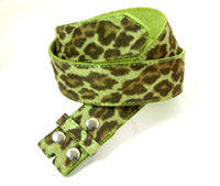 Green Leopard Snap Belt 1/12", Medium 32-35" Length, EA