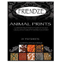 Friendze Designer Papers, 3x4in sheets - Animal Prints, pkg/24