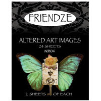 H3 Altered Art Papers, 3x4in sheets - Altered Art Images Collection, pkg/24