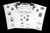 H3 Self Adhesive Transfers, 2-3x4in sheets, Crown Images, pkg