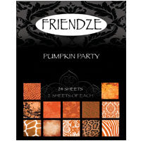H3 Designer Graphic Papers, 3x4in sheets - Pumpkin Party, pkg/24 sheets